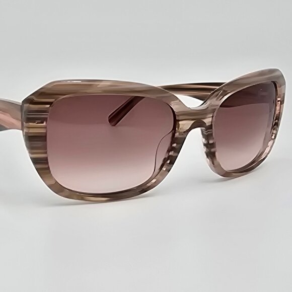 Rebecca Minkoff Lark 4/S Pink Horn Frame Pink Brown Gradient Lens Sunglasses main image 12